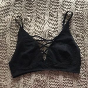 Urban outfitters cross cross front bralette